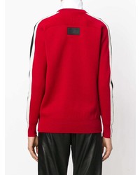 roter und weißer Pullover mit einem Rundhalsausschnitt von Dsquared2