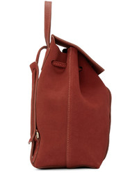 roter Wildleder Rucksack von Mansur Gavriel