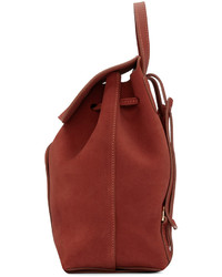 roter Wildleder Rucksack von Mansur Gavriel