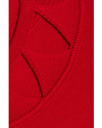 roter Wollpullover mit geometrischem Muster von Altuzarra