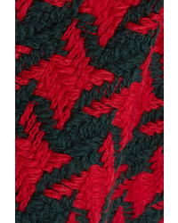 roter Wollrock mit Hahnentritt-Muster von Gucci