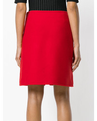 roter Wollrock von Courreges