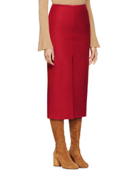 roter Wollrock von Carven