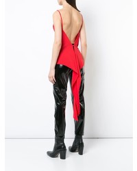 rotes ärmelloses Oberteil von Gareth Pugh