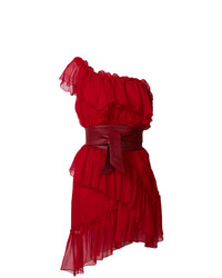 rotes ausgestelltes Kleid von Federica Tosi