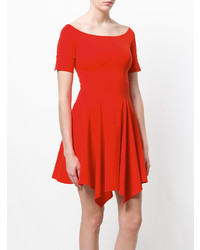 rotes ausgestelltes Kleid von Plein Sud Jeanius