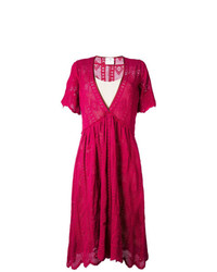 rotes ausgestelltes Kleid von Forte Forte