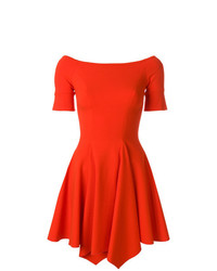 rotes ausgestelltes Kleid von Plein Sud Jeanius