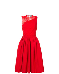 rotes ausgestelltes Kleid von Preen by Thornton Bregazzi