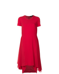 rotes ausgestelltes Kleid von Steffen Schraut