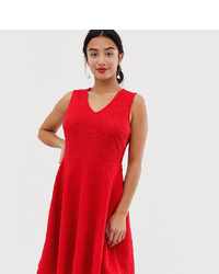 rotes ausgestelltes Kleid von Y.A.S Petite
