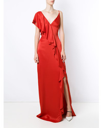 rotes Ballkleid mit Rüschen von Tufi Duek