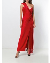 rotes Ballkleid mit Schlitz von Versace