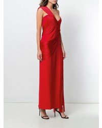 rotes Ballkleid mit Schlitz von Versace