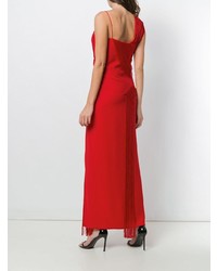 rotes Ballkleid mit Schlitz von Versace