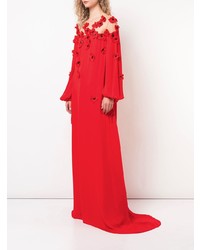 rotes Ballkleid von Oscar de la Renta