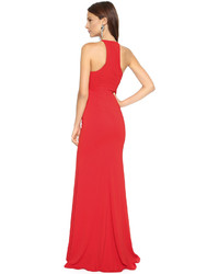 rotes Ballkleid von Badgley Mischka