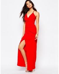 rotes Ballkleid