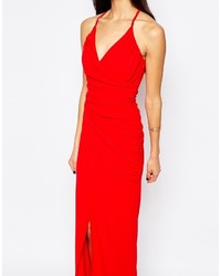 rotes Ballkleid