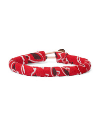 rotes bedrucktes Armband