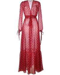 rotes bedrucktes Kleid von Au Jour Le Jour