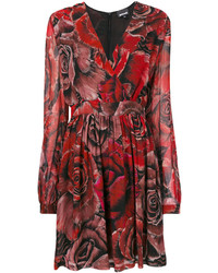 rotes bedrucktes Kleid von Just Cavalli