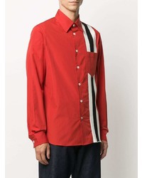 rotes bedrucktes Langarmhemd von Marni