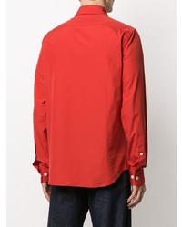 rotes bedrucktes Langarmhemd von Marni