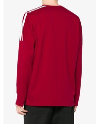 rotes bedrucktes Langarmshirt von Y-3