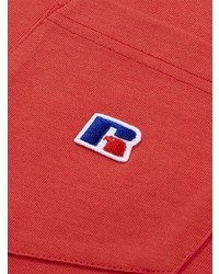 rotes bedrucktes Langarmshirt von A Bathing Ape