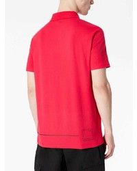 rotes bedrucktes Polohemd von Armani Exchange