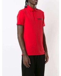 rotes bedrucktes Polohemd von Armani Exchange