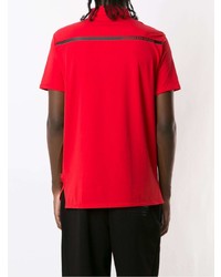 rotes bedrucktes Polohemd von Armani Exchange