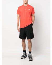 rotes bedrucktes Polohemd von DSQUARED2