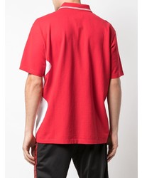 rotes bedrucktes Polohemd von Supreme