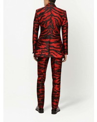 rotes bedrucktes Sakko von Dolce & Gabbana