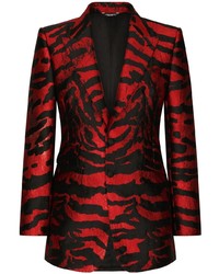 rotes bedrucktes Sakko von Dolce & Gabbana