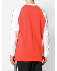 rotes bedrucktes Sweatshirt von adidas