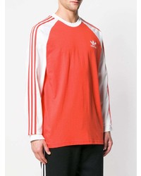 rotes bedrucktes Sweatshirt von adidas