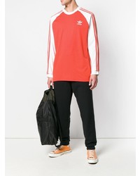 rotes bedrucktes Sweatshirt von adidas