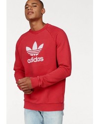 rotes bedrucktes Sweatshirt von adidas Originals