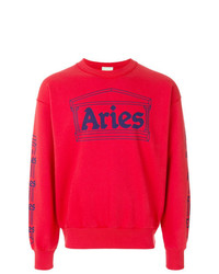 rotes bedrucktes Sweatshirt von Aries