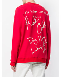 rotes bedrucktes Sweatshirt von Ih Nom Uh Nit