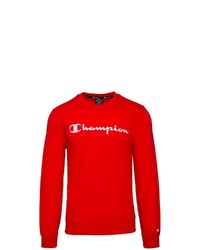 rotes bedrucktes Sweatshirt von Champion