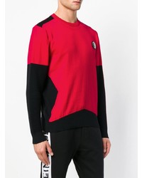 rotes bedrucktes Sweatshirt von Plein Sport