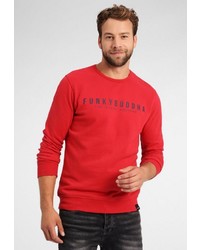 rotes bedrucktes Sweatshirt von Funky Buddha