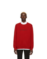 rotes bedrucktes Sweatshirt von Givenchy