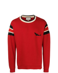 rotes bedrucktes Sweatshirt von Gucci
