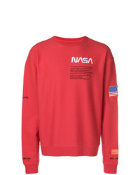 rotes bedrucktes Sweatshirt von Heron Preston