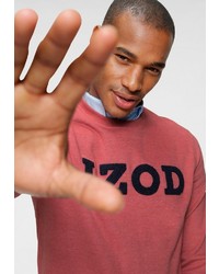 rotes bedrucktes Sweatshirt von Izod